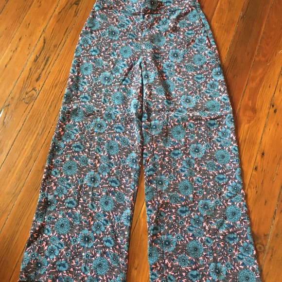Lindsay wide leg high waist floral pant - Picture 3 of 4